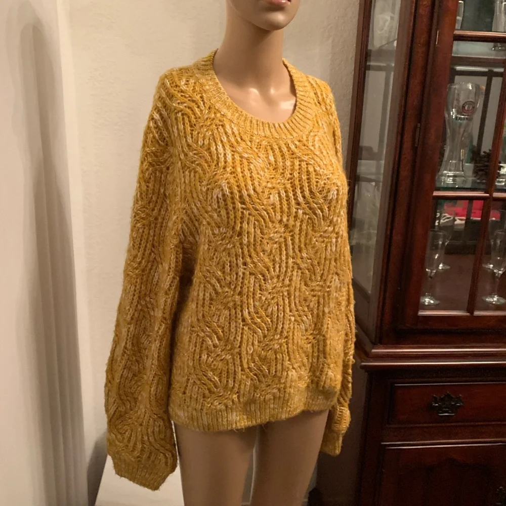 TOPSHOP YELLOW KNIT SWEATER - Picture 4 of 13